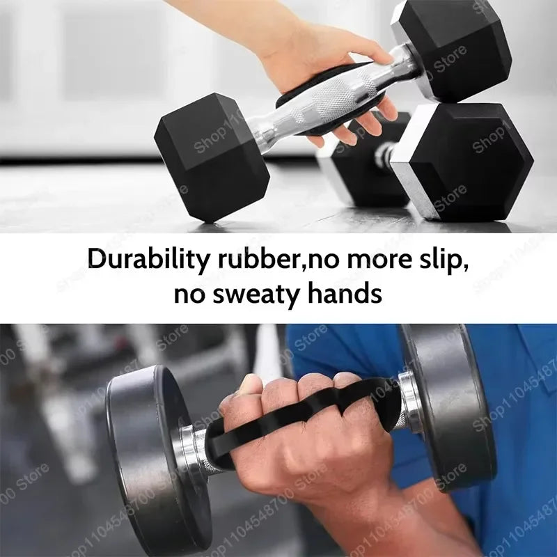 Anti-Slip Weightlifting Hand Grips – 1 Pair Palm Protection & Training Grips, 3 Sizes (92–120 mm / 3.6–4.7 in)