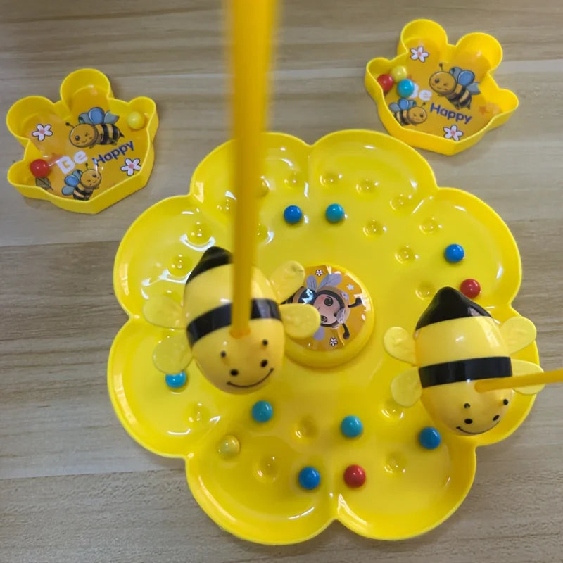 Little Bumblebee Multifunctional Kids Board Game Puzzle & Fishing Interactive Educational Toy Family Christmas Gift