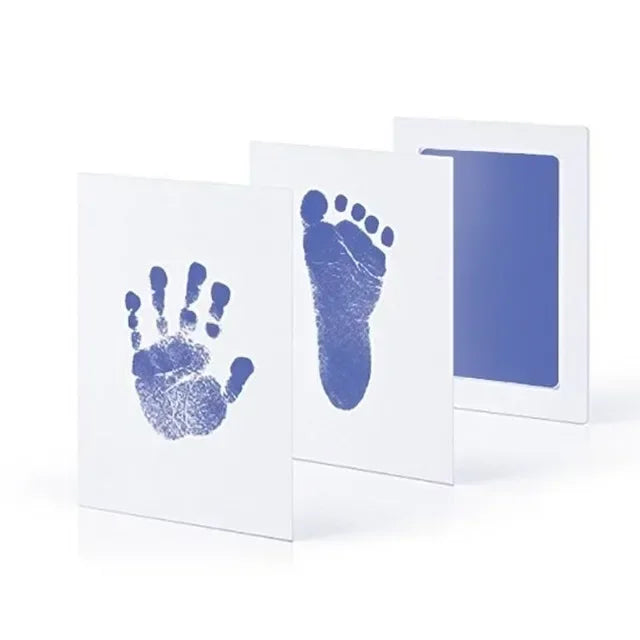 Inkless Baby Handprint & Footprint Kit — Newborn Keepsake (0–6 Months) DIY Photo Frame Imprint Set with Cards