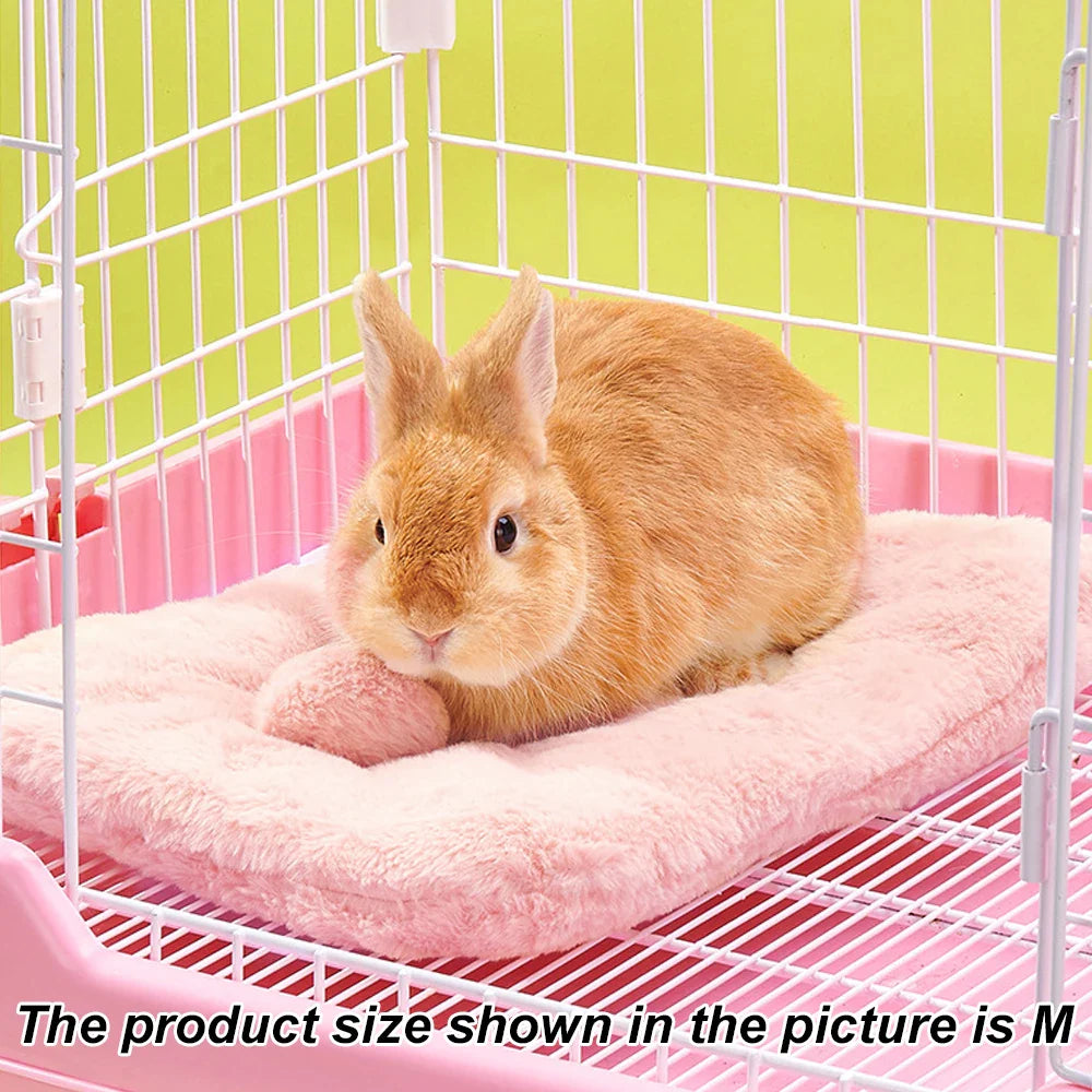 Small Fleece Pet Bed Mat — Warm Autumn/Winter Nest for Guinea Pig Hamster Rabbit Chinchilla Squirrel Hedgehog