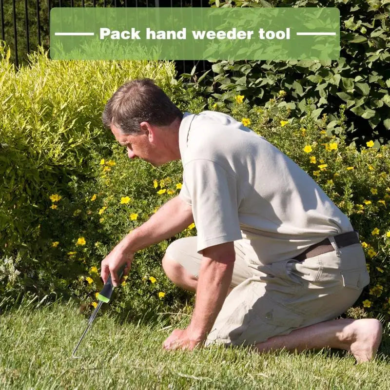 Heavy-Duty Weed Puller – Ergonomic Manual Root Remover with Non-Slip Grip for Lawn, Patio & Gravel