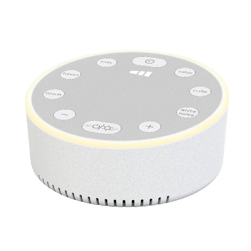 Portable White Noise Machine for Baby & Adult — Sleep Sound Machine with Night Light and Soothing Sounds