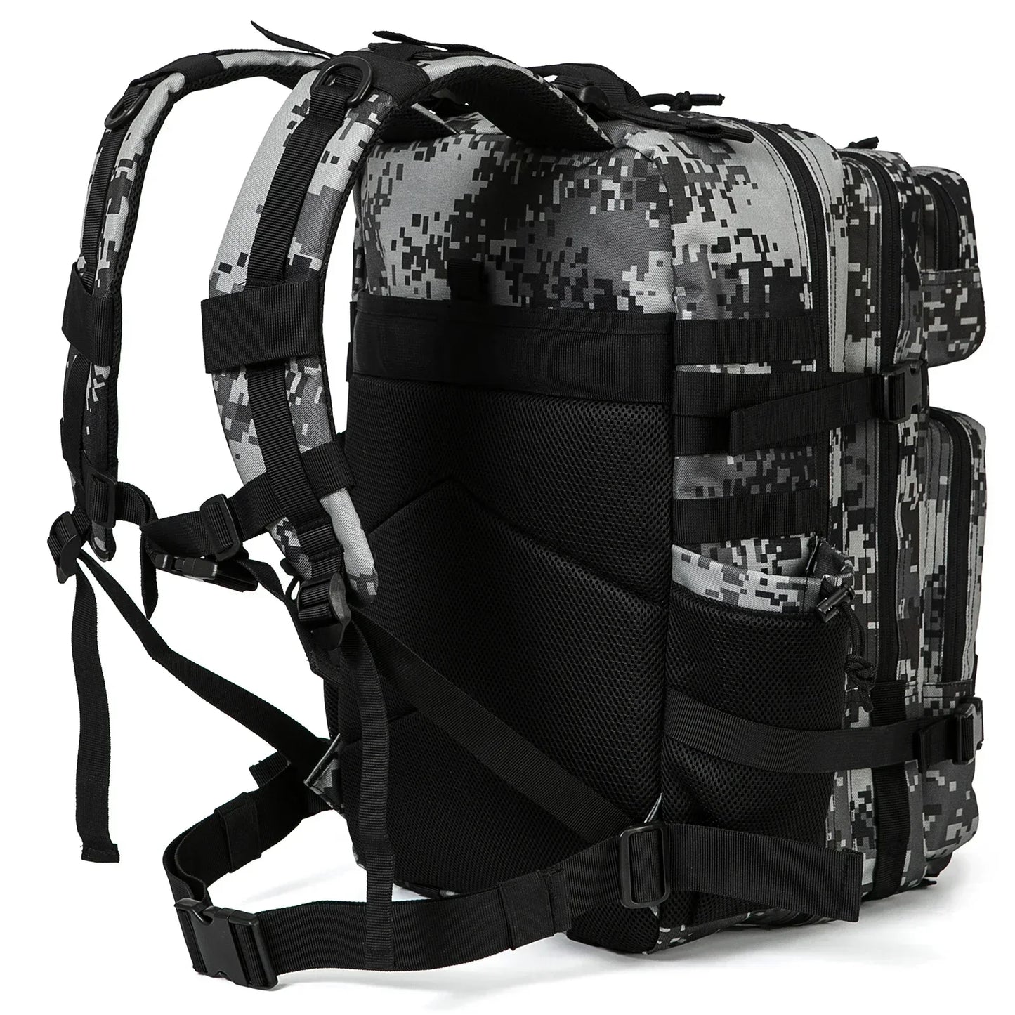 45L Tactical Backpack - 900D Waterproof MOLLE Rucksack for Hiking, Camping, Travel & School