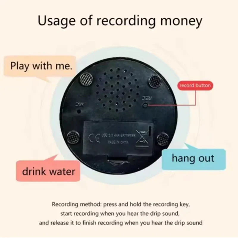 Recordable Talking Dog Toy - Portable Interactive Button Trainer for Dogs