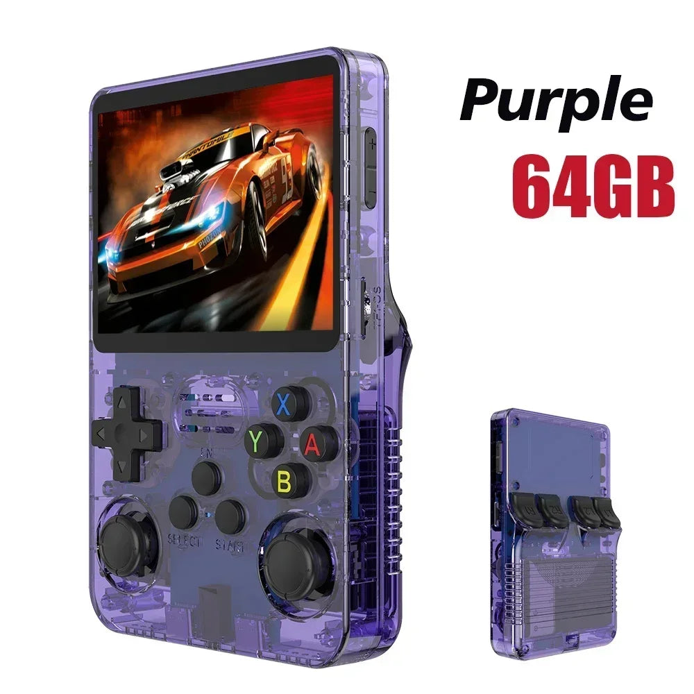Retro Handheld Game Console 3.5-Inch (8.9 cm) IPS Screen 64/128/256GB Portable Pocket Game Player Kids Retro Gaming Gift