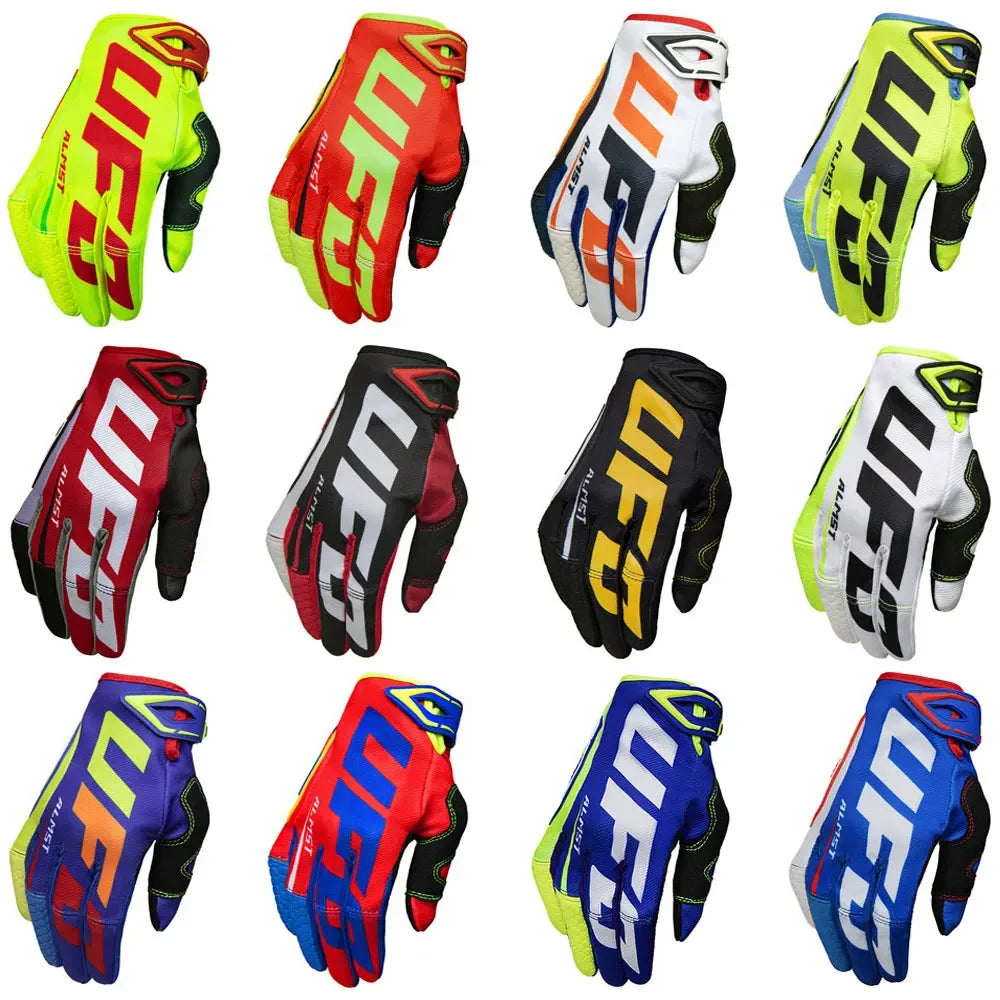 Men's Off-Road Motorcycle Gloves Full-Finger Shockproof MX ATV Racing Touchscreen Breathable Windproof