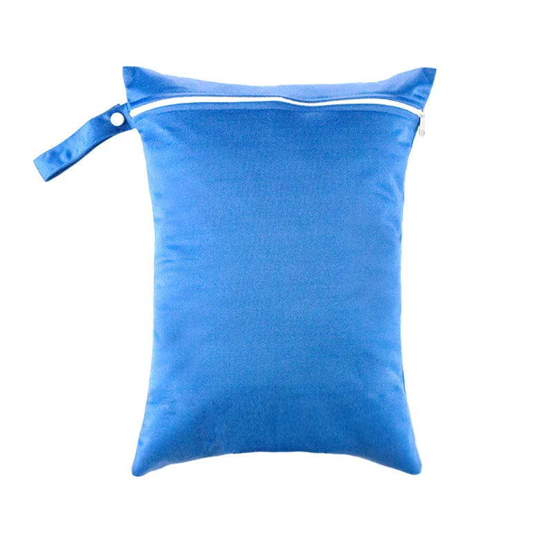 Waterproof Wet Bag 30 x 40 cm (11.8 x 15.7 in) Reusable Washable Diaper & Swim Pouch for Travel