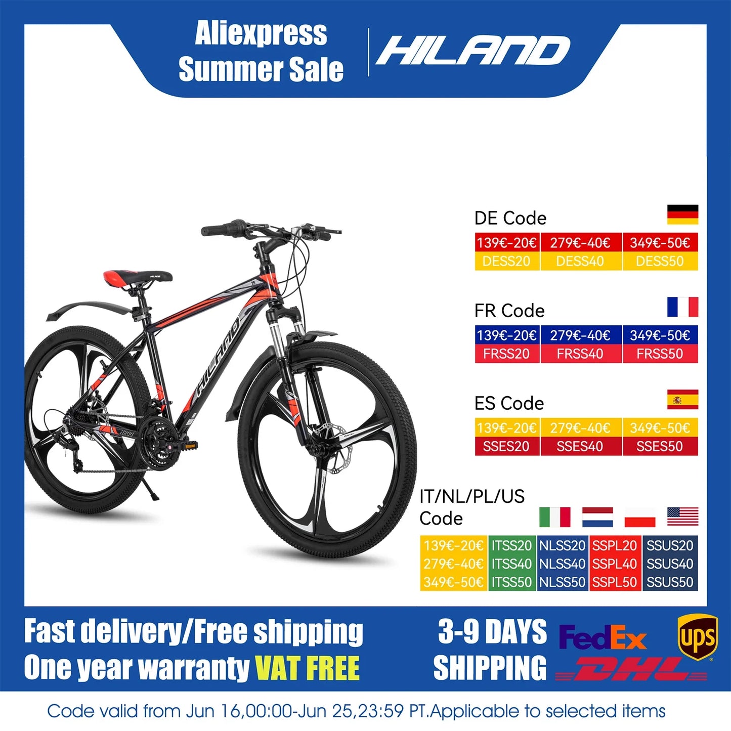 Mountain Bike, 21-Speed Drivetrain, Aluminum Frame, 26-Inch (66 cm) Wheels, Disc Brakes — Unisex MTB