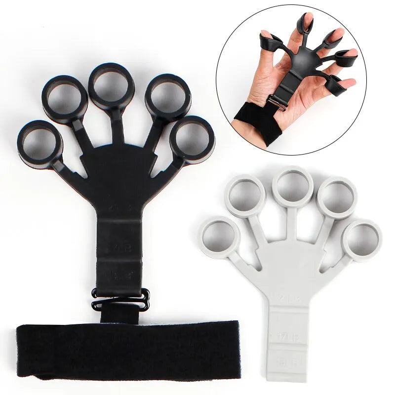 2-Pack Silicone Finger Exerciser — 6 Resistance Levels Hand & Finger Strengthener for Rehab, Guitarists & Athletes