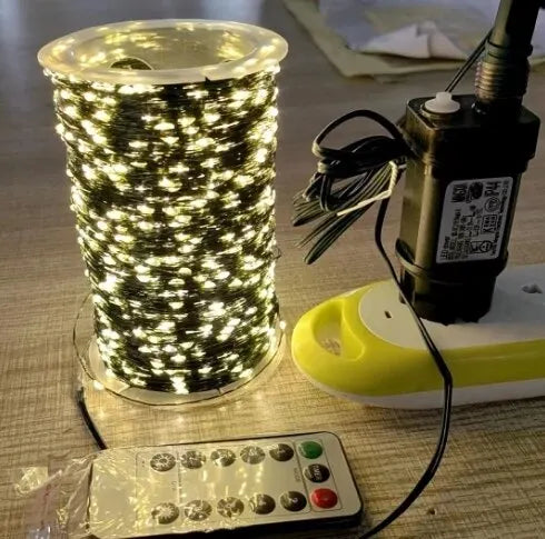 500/1000 LED Fairy String Lights - 50m/100m Waterproof LED String with Remote, Warm White/Multicolor for Christmas, Wedding & Outdoor