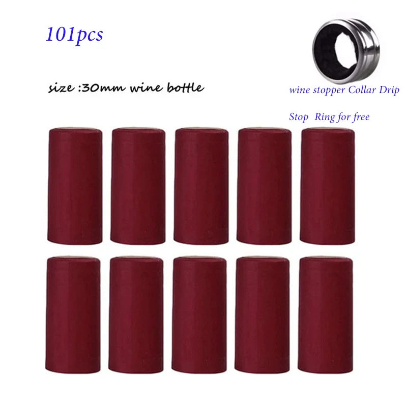 PVC Heat-Shrink Wine Bottle Capsules - Shrink Wrap Caps for Home Bottling