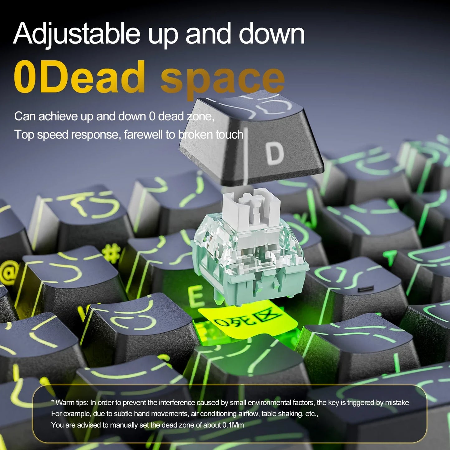 Magnetic Mechanical Gaming Keyboard 68-Key Compact Hot-Swap RGB Wired 8000Hz 0.125ms Response