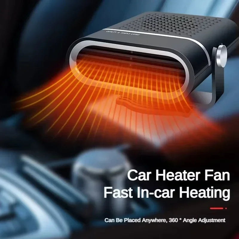 Portable Car Heater 12V/24V — Fast Heating Windshield Defroster & Automotive Defogger