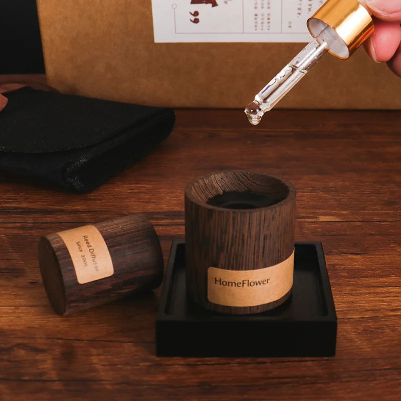 Black Walnut Essential Oil Diffuser — Home Aroma Diffuser for Sleep & Stress Relief