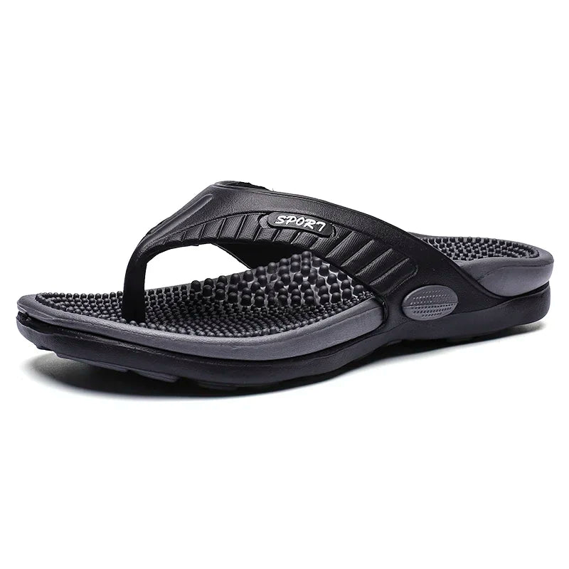 Men's Massage EVA Flip Flops – Breathable Beach Sandals, High Elasticity EVA Insoles, Sizes EU 40–46