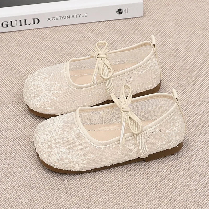 Girls Breathable Soft Sole Sandals Non-Slip Comfortable Casual Princess Flats
