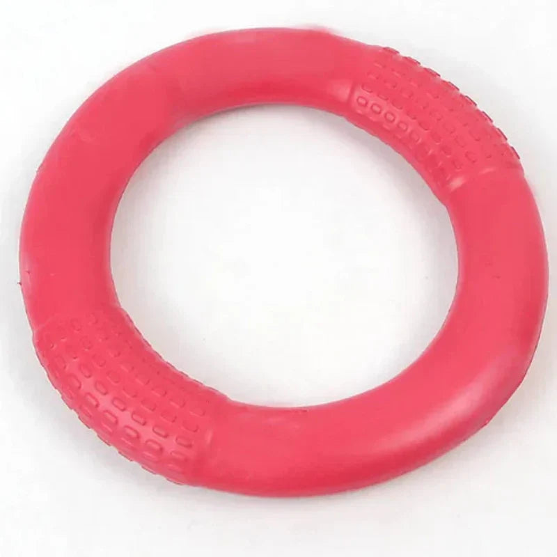 Orange Dog Flying Disc & Training Puller — Durable EVA Chew-Resistant Interactive Toy for Puppies to Large Dogs
