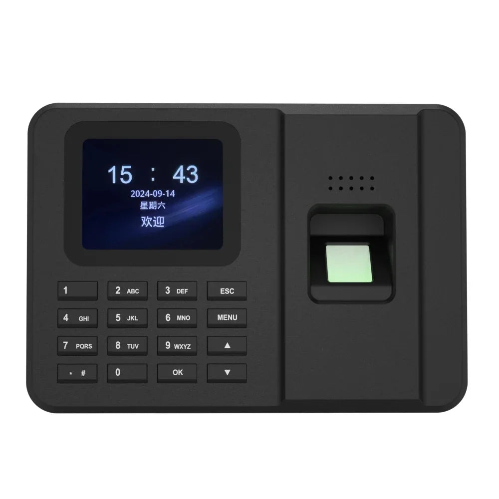 Fingerprint Time Clock Biometric Attendance Recorder with Password and ID Card Login for Office Attendance