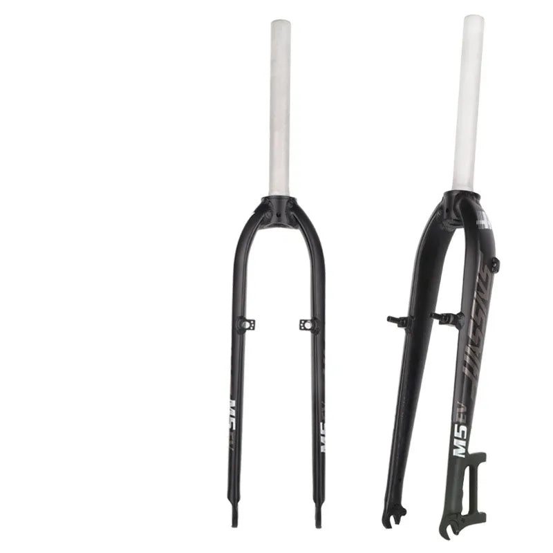 Rigid Mountain Bike Fork — Aluminum Alloy, V‑Brake & Disc Compatible, Fits 26/27.5/29‑inch Wheels
