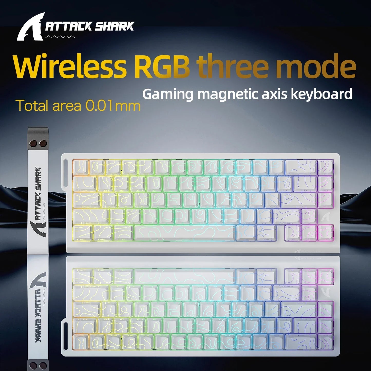 Magnetic Mechanical Gaming Keyboard 68-Key Compact Hot-Swap RGB Wired 8000Hz 0.125ms Response