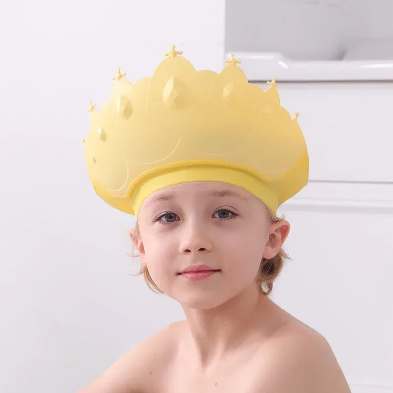 Adjustable Baby Crown Shampoo Cap – Waterproof Bath Visor & Hair Shield for Infants and Toddlers