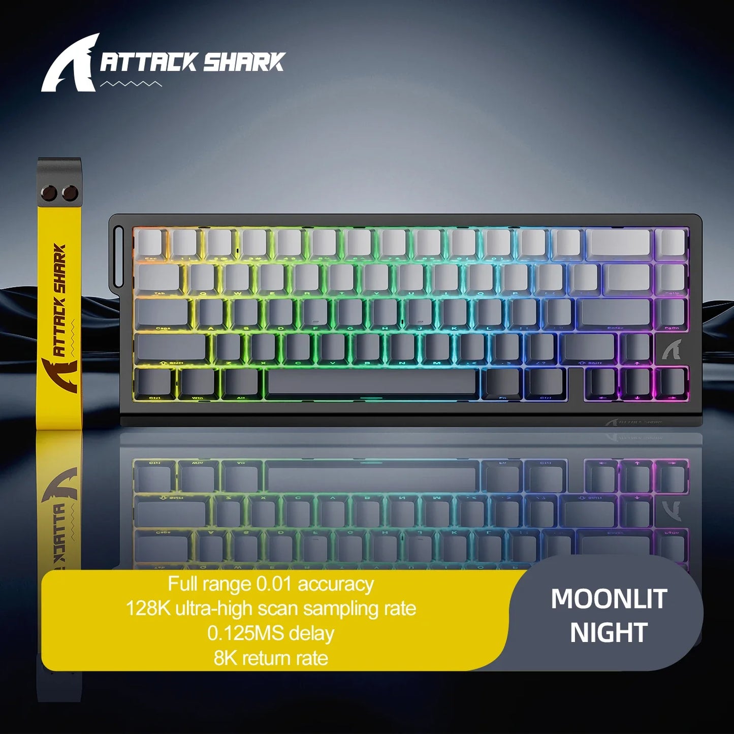 Magnetic Mechanical Gaming Keyboard 68-Key Compact Hot-Swap RGB Wired 8000Hz 0.125ms Response
