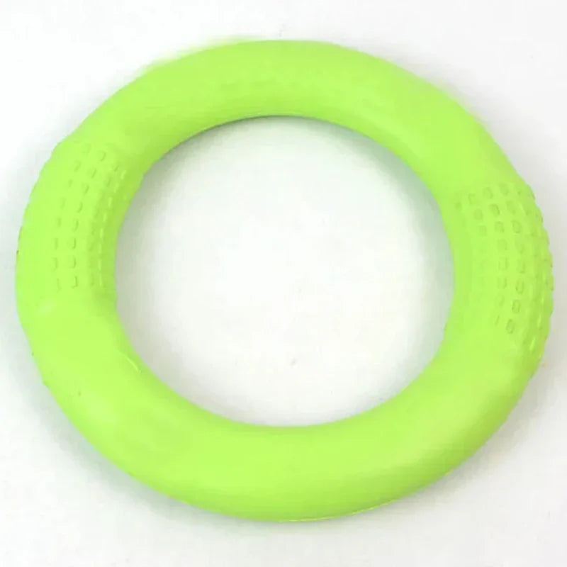 Orange Dog Flying Disc & Training Puller — Durable EVA Chew-Resistant Interactive Toy for Puppies to Large Dogs