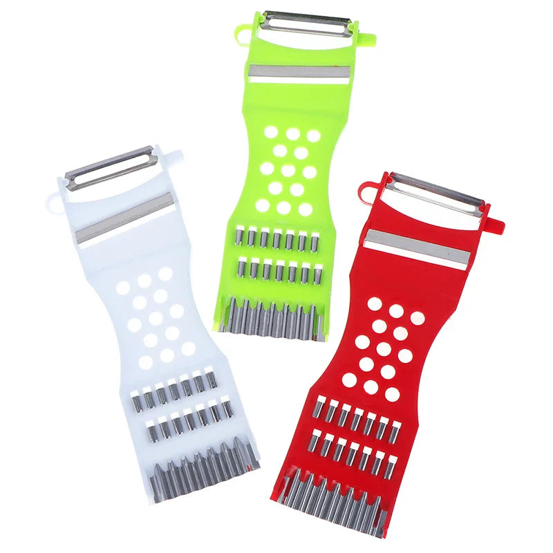 Multi-Function Vegetable Cutter, Garlic Grater, Potato Peeler and Cucumber Carrot Slicer Kitchen Tool