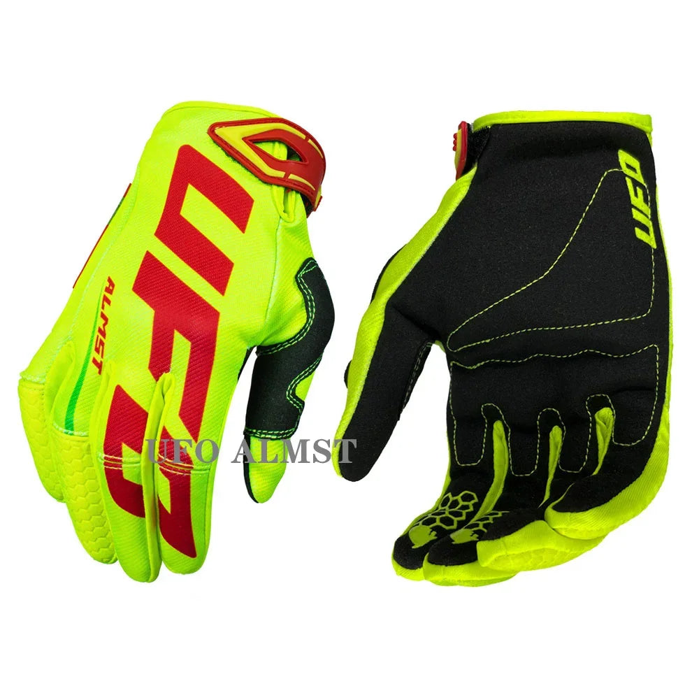 Men's Off-Road Motorcycle Gloves Full-Finger Shockproof MX ATV Racing Touchscreen Breathable Windproof