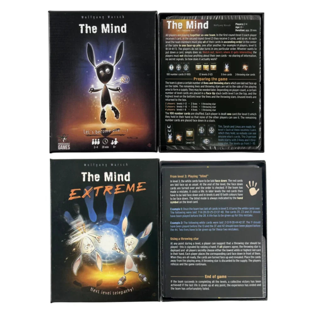Mind Cooperative Card Game Interactive Party and Team Puzzle Game