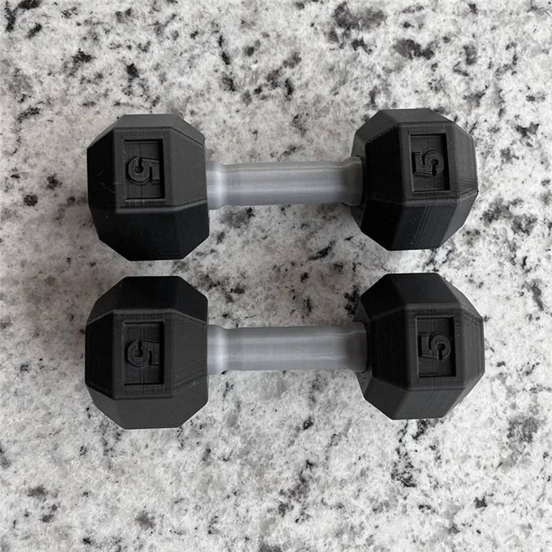 2-Pack Mini Kids Dumbbell Toys - Toddler Baby Workout Weights and Rattles