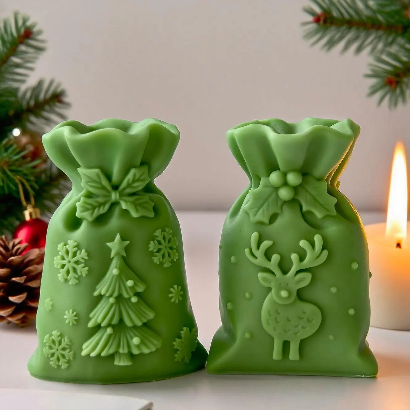 Reusable 3D Silicone Candle Mold 1‑Pack for DIY Candle, Resin & Soap Making - Flexible Non‑Stick
