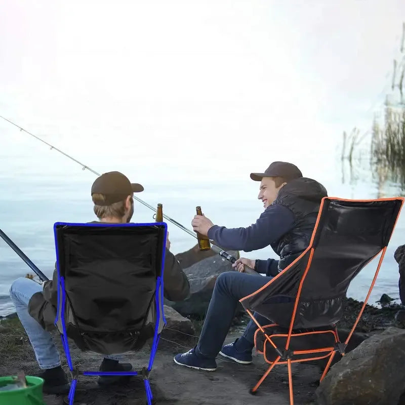 Ultralight Portable Folding Camping Chair – Extended-Length Oxford Fabric Beach & Outdoor Chair