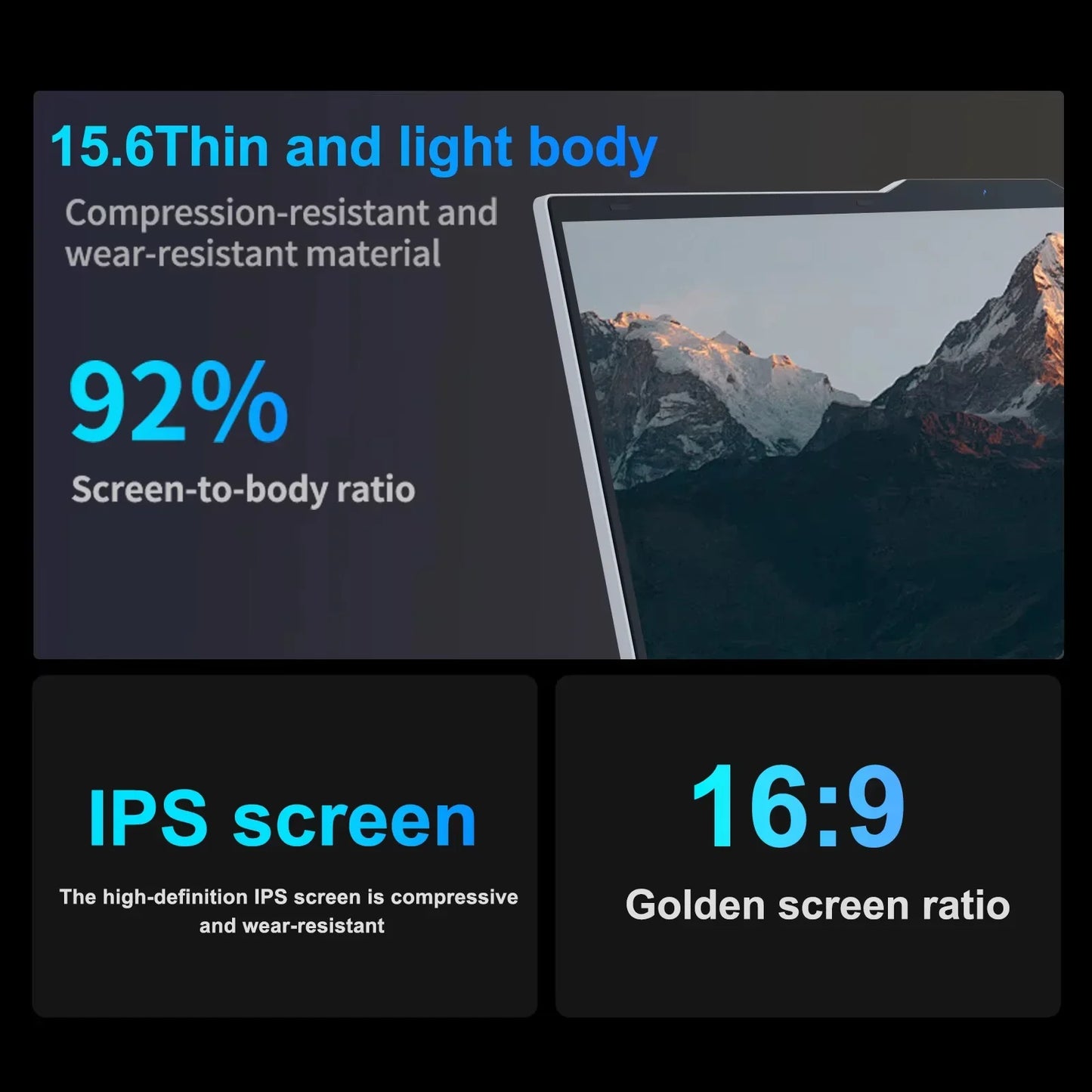 Windows 11 Laptop - Intel Core i7, 16GB RAM, 1TB SSD, 15.6-inch (39.6 cm) FHD IPS, Backlit Keyboard & Fingerprint, Gaming & Office Notebook
