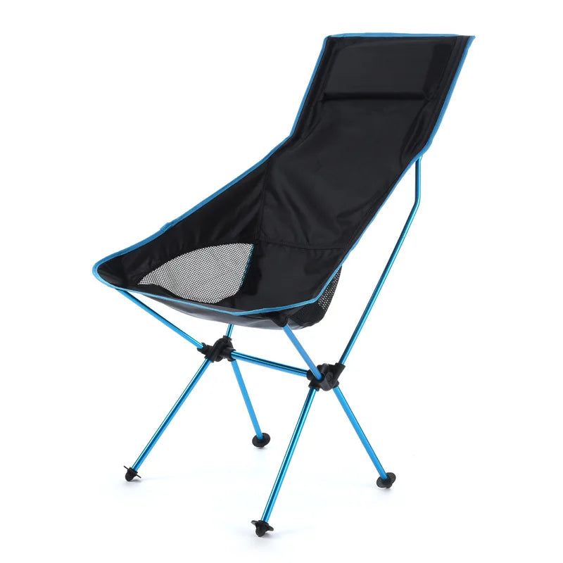Ultralight Portable Folding Camping Chair – Extended-Length Oxford Fabric Beach & Outdoor Chair