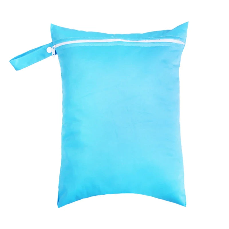Waterproof Wet Bag 30 x 40 cm (11.8 x 15.7 in) Reusable Washable Diaper & Swim Pouch for Travel