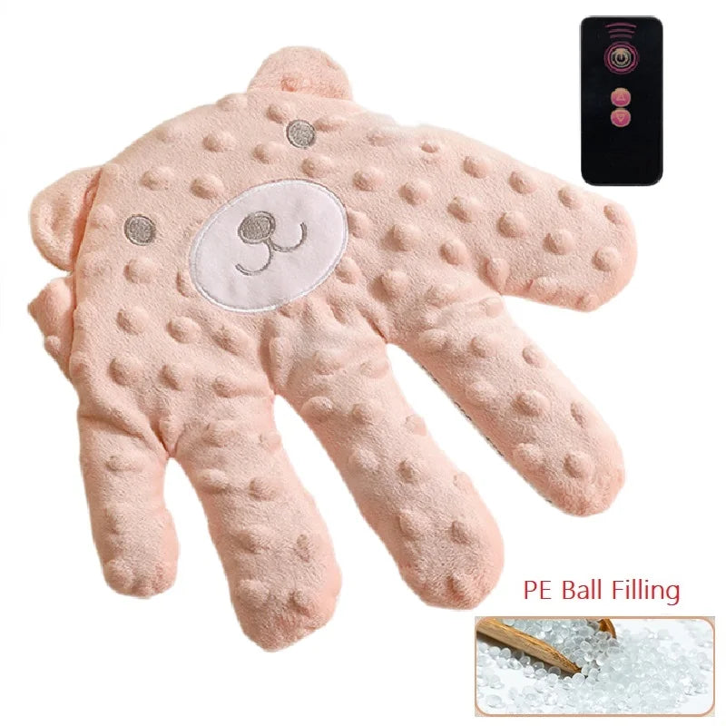 Baby Soothing Palm Sleep Pillow with Remote – Infant Calming Anti-Startle Hand Plush, 26 x 24 cm (10.2 x 9.4 in)
