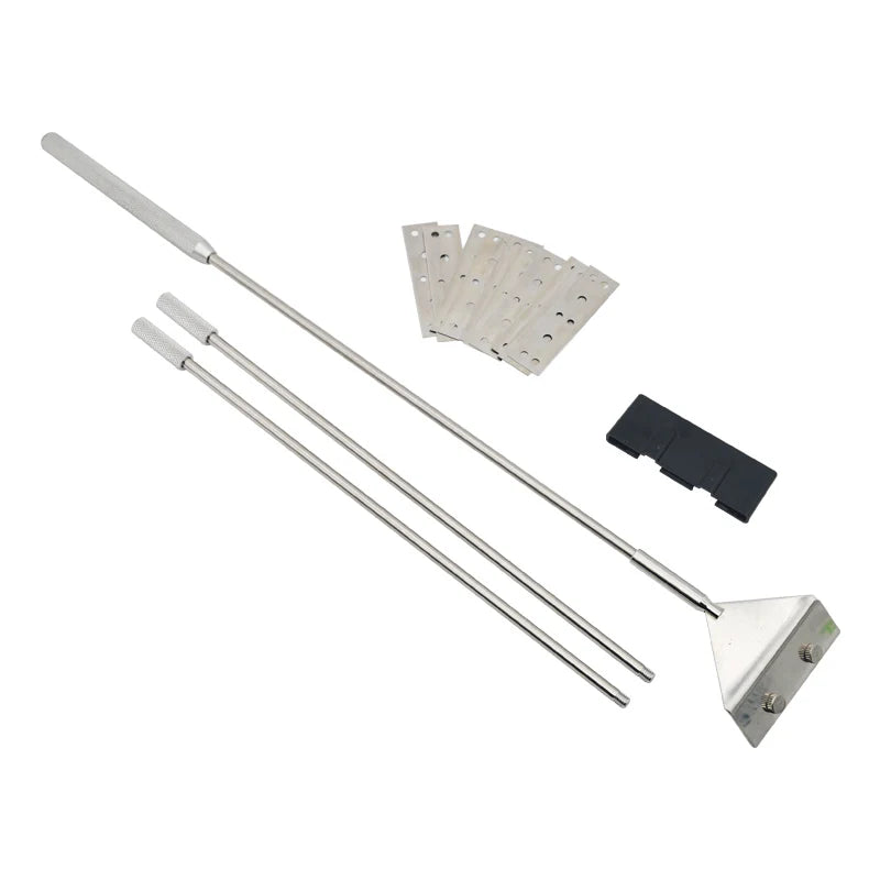 Aquarium Algae Scraper – Aluminum & Stainless Steel Fish Tank Cleaner with Replaceable Blades, 35–110 cm (13.8–43.3 in)