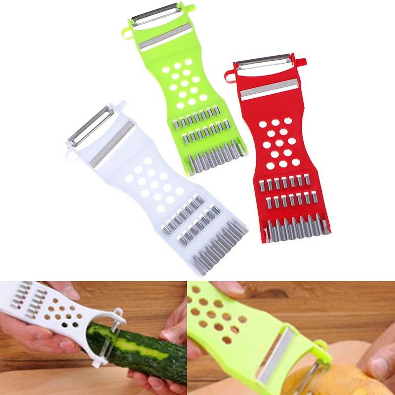 Multi-Function Vegetable Cutter, Garlic Grater, Potato Peeler and Cucumber Carrot Slicer Kitchen Tool