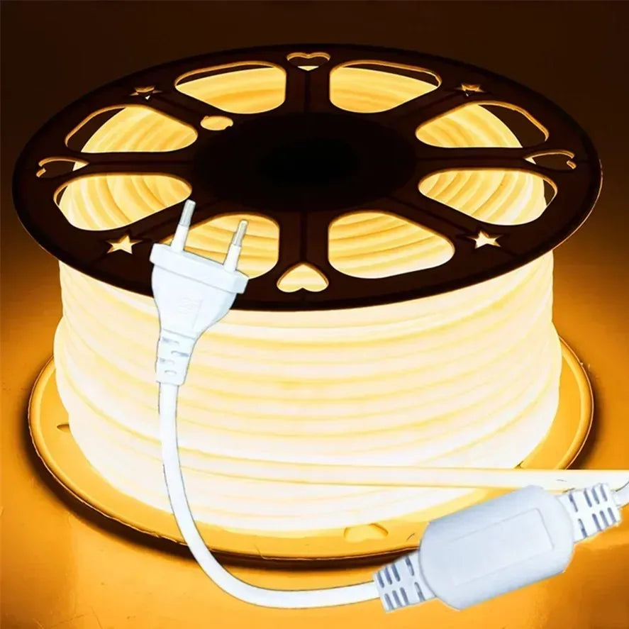 220V COB LED Strip Light 288 LEDs/m IP65 Waterproof 8.64W/m 1M (3.28ft) Warm/Neutral/Cool White