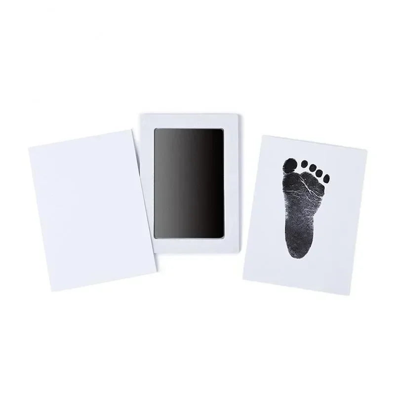 Inkless Baby Handprint & Footprint Kit — Newborn Keepsake (0–6 Months) DIY Photo Frame Imprint Set with Cards