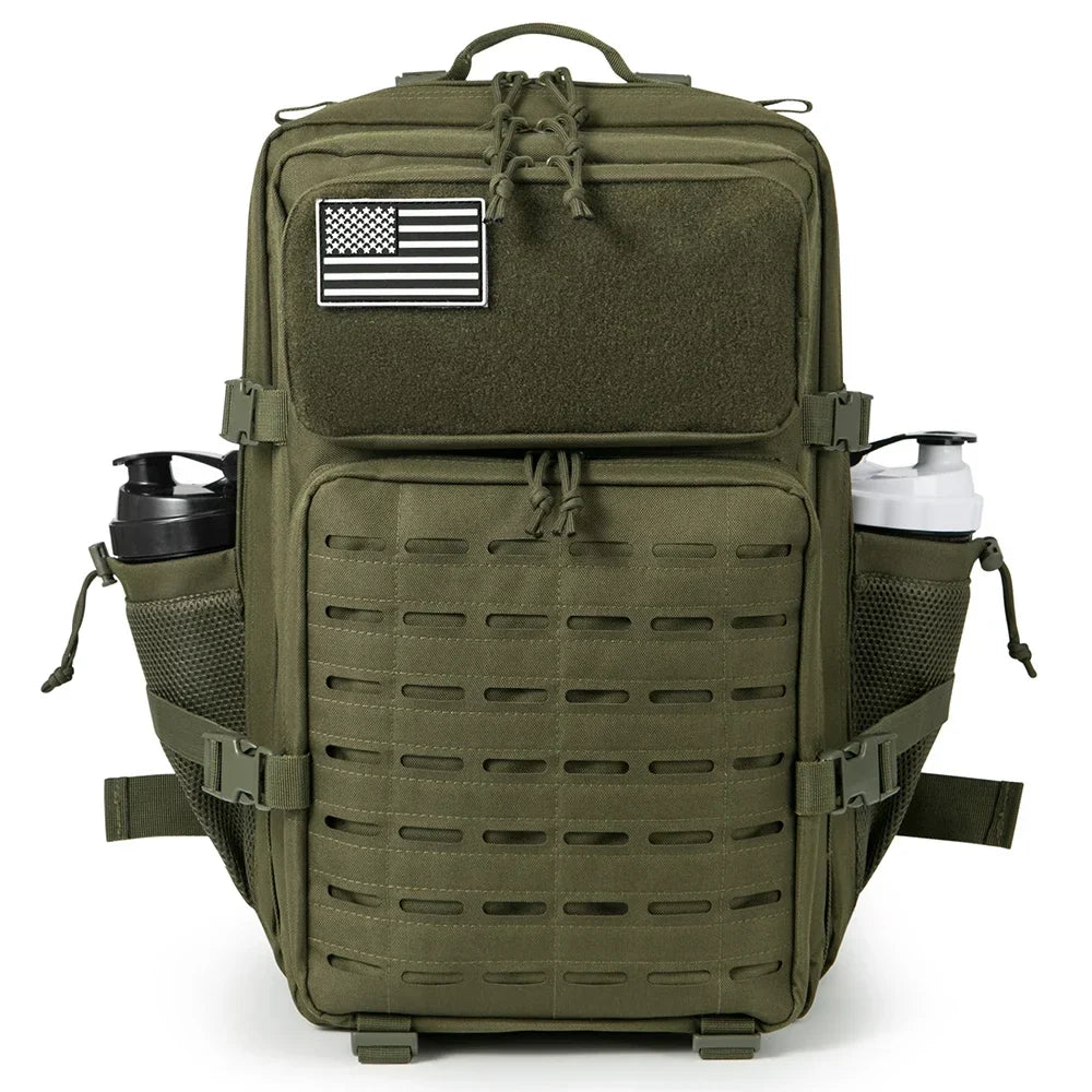 45L Tactical Backpack - 900D Waterproof MOLLE Rucksack for Hiking, Camping, Travel & School