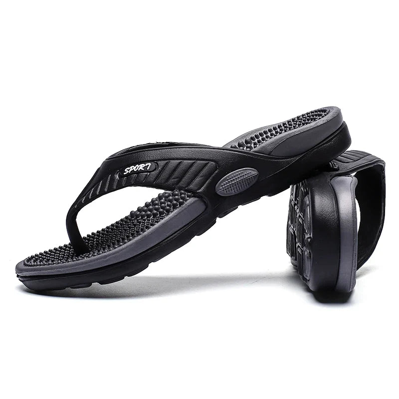 Men's Massage EVA Flip Flops – Breathable Beach Sandals, High Elasticity EVA Insoles, Sizes EU 40–46