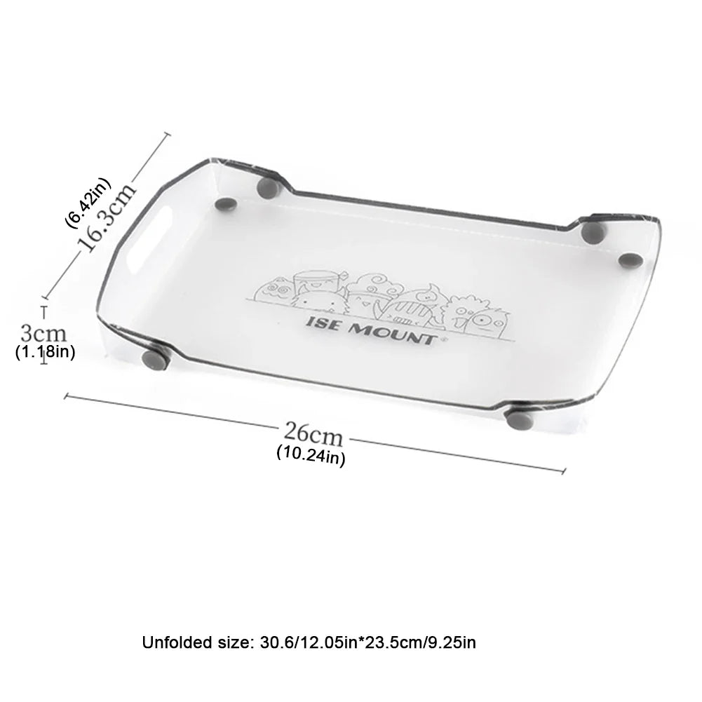 Ultralight Foldable Camping Table & Tray — Compact Portable Backpacking Table (26.5×16.8×11 cm / 10.4×6.6×4.3 in)
