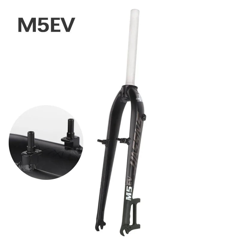 Rigid Mountain Bike Fork — Aluminum Alloy, V‑Brake & Disc Compatible, Fits 26/27.5/29‑inch Wheels