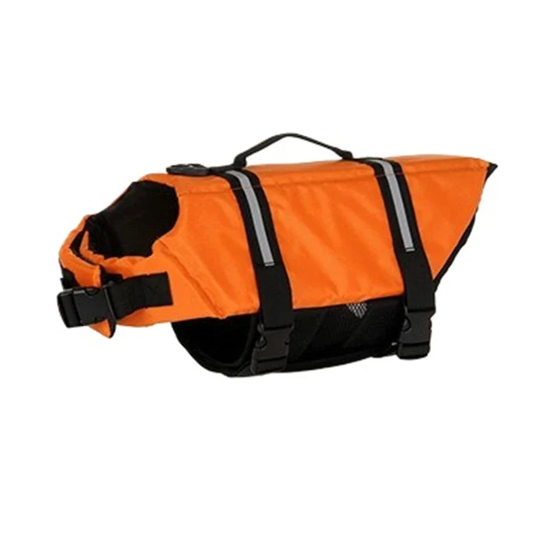 Reflective Adjustable Dog Life Jacket Safety Vest for Large Dogs, Enhanced Buoyancy for Swimming, Surfing and Boating