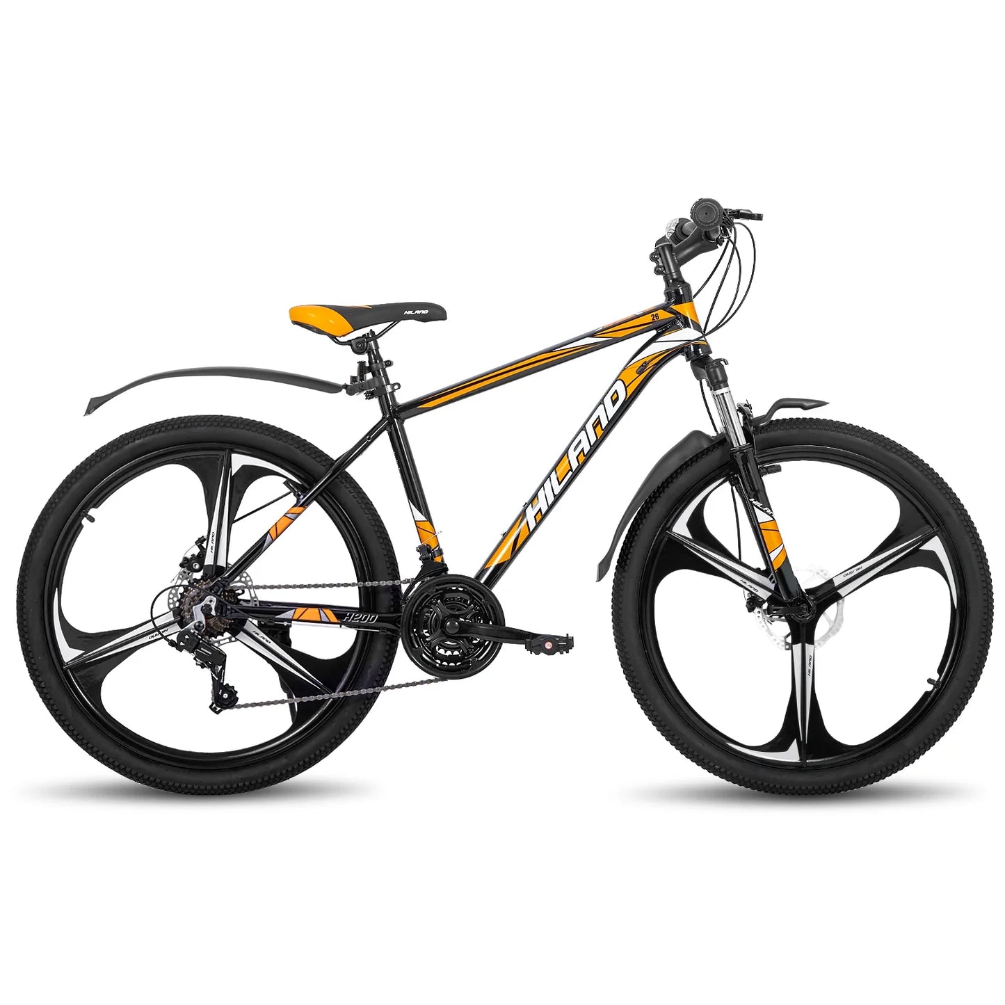 Mountain Bike, 21-Speed Drivetrain, Aluminum Frame, 26-Inch (66 cm) Wheels, Disc Brakes — Unisex MTB