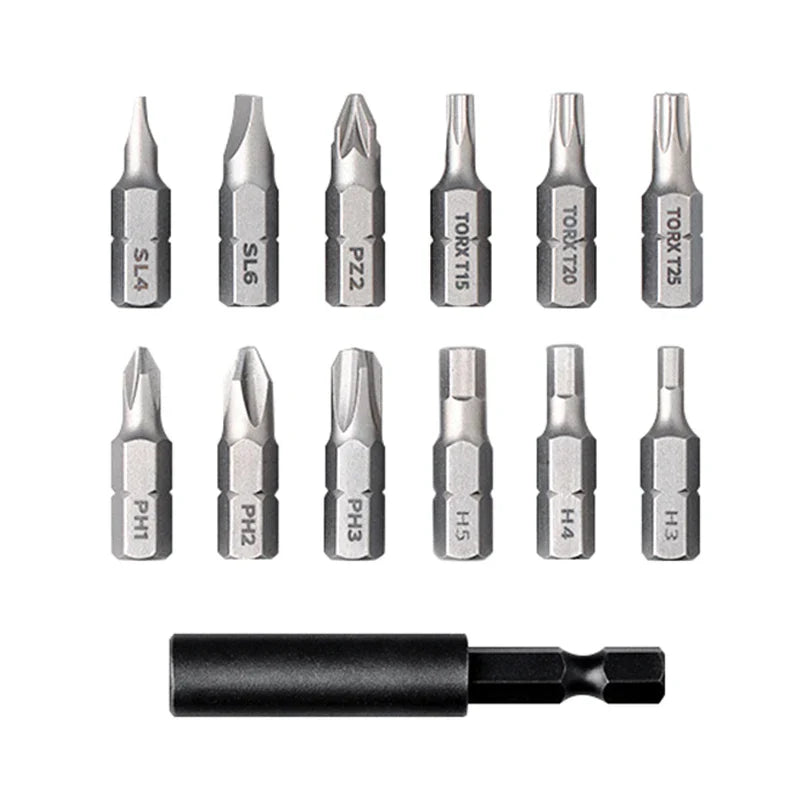 Cordless Precision Electric Screwdriver 3.6V 2000mAh 5 N·m (≈44 in·lb) Torque with 12 S2 Bits – Home DIY Tool
