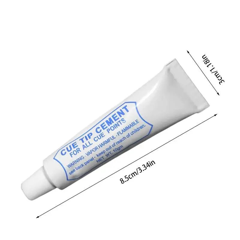 Pool Cue Tip Glue — Billiard Cue Repair Adhesive for Leather & Wood Tips, 10 g