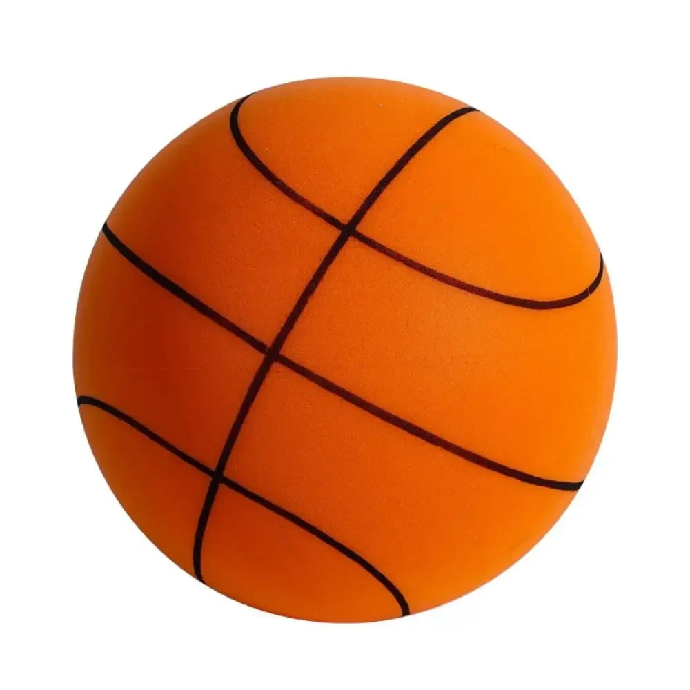 Silent Foam Basketball Low-Noise Indoor Training Ball for Kids — Soft PU, 15 cm / 18 cm (5.9" / 7.1")